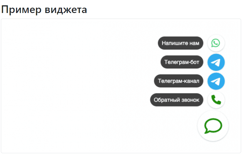 Рис.Пример виджета, реализованного с ApiMonster.