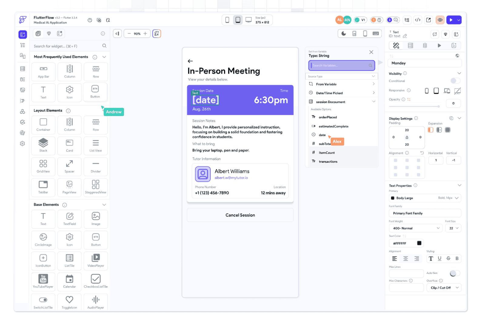 С FlutterFlow можно создавать сложные приложения с большим объемом данных (источник - flutterflow blog)