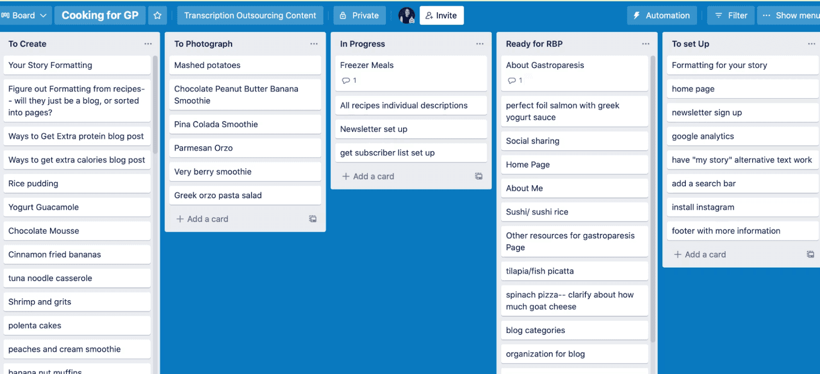 Чек-лист в Trello
