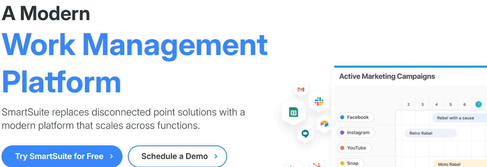 SmartSuite - современная no-code платформа управления работой с интеграциями