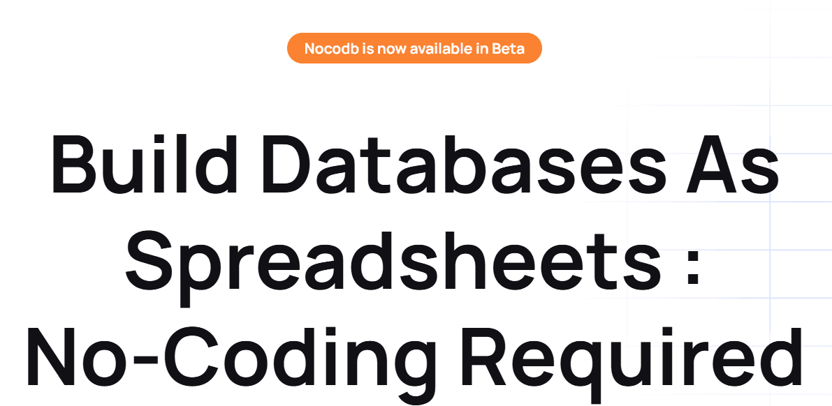 Nocodb - no-code платформа для создания баз данных в бета-версии