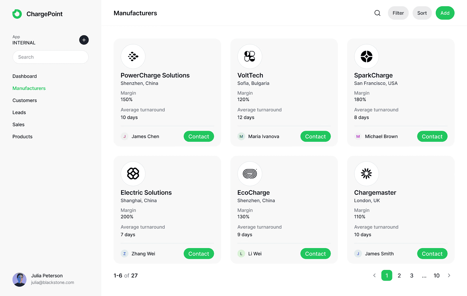 CRM-система, созданная на платформе Stacker