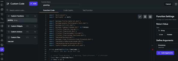 Процесс разработки на FlutterFlow - кодить все же придется