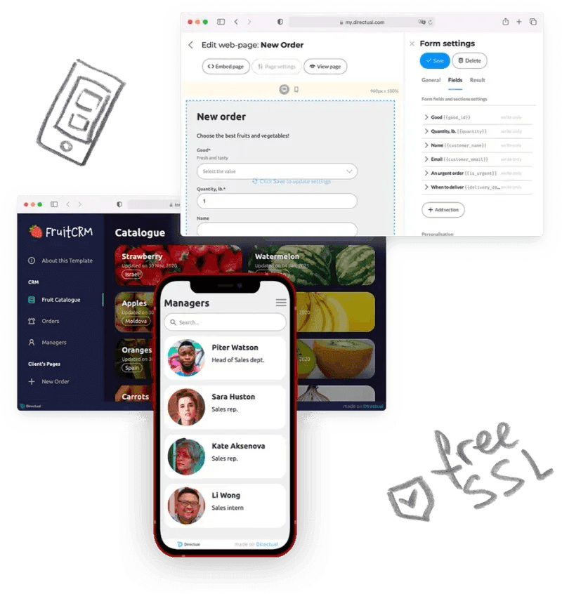 Mobile-friendly порталы для клиентов на Directual
