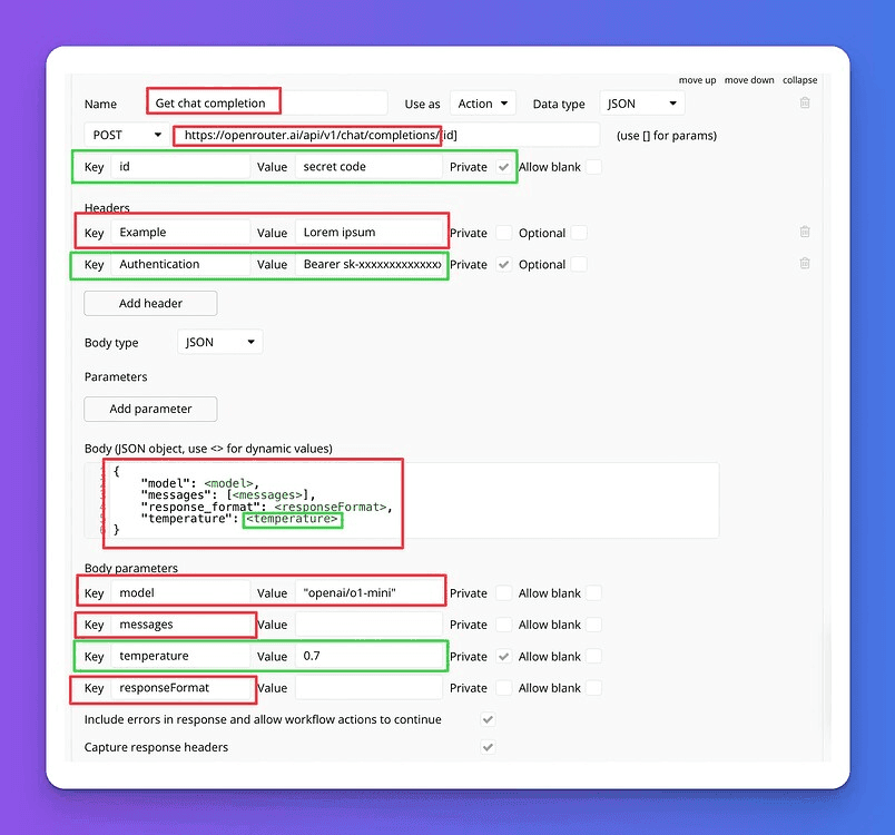 Настройка API на Bubble