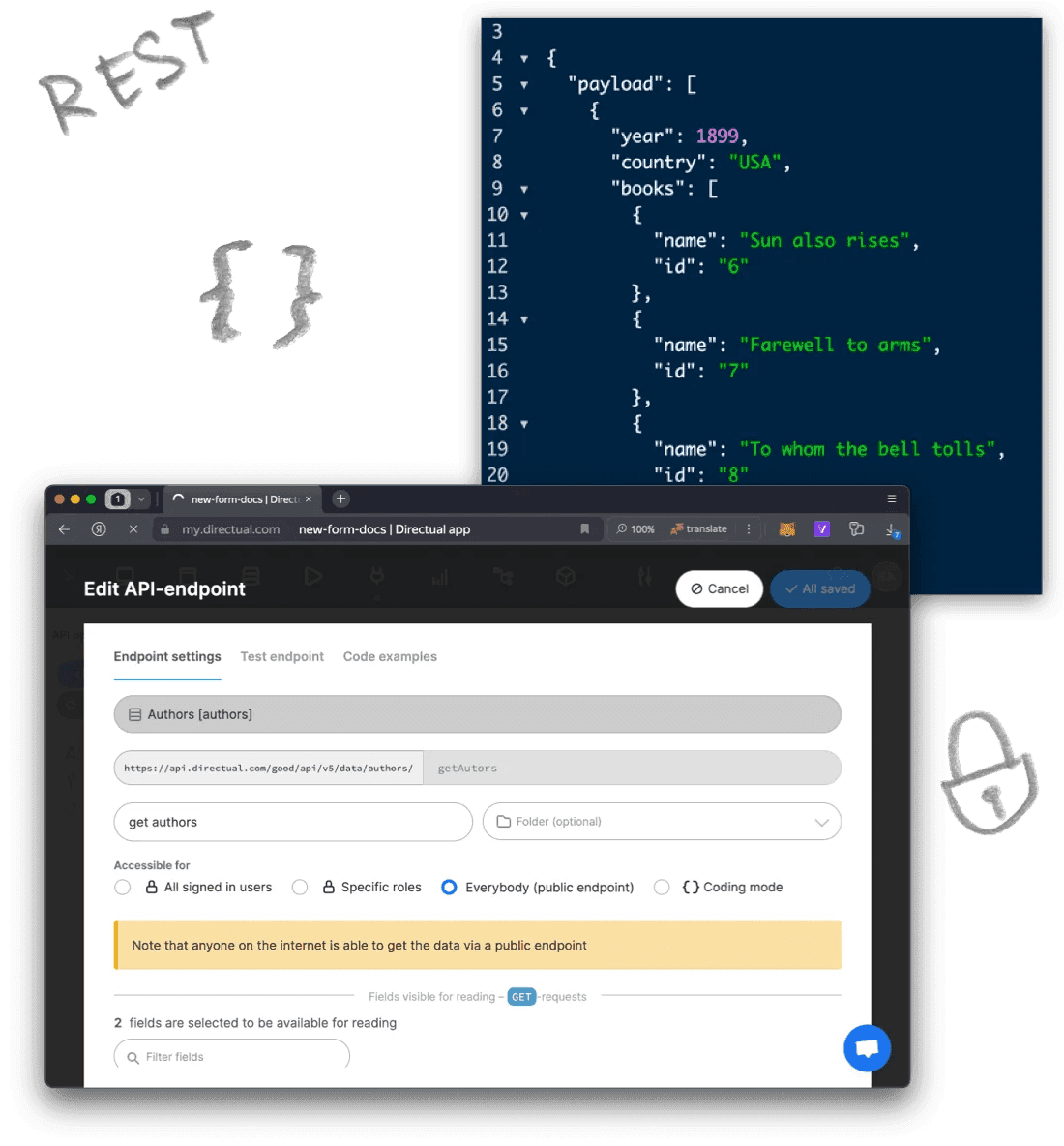 REST API от Directual